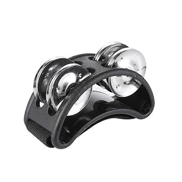 Fod Bell Fod Rasle Percussion (2 stk., sort)