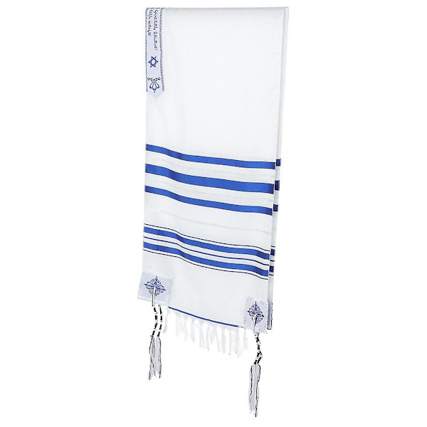 Messiansk böne sjal Tallit böne sjal Religiös böne sjal Tyg för män kvinnor