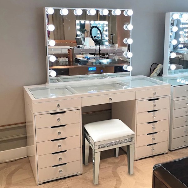 Black Friday 52x42cm Hollywood Makeup Mirror Ljus Glödlampor 10 LED-lampor (Endast Glödlampa)