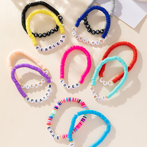 Taylor Swift Eras Tour Sett med Vennskaps armbånd xo