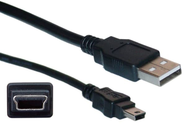 USB Data Sync Opladningskabel til Zoom H6 Handy Kamera Sort