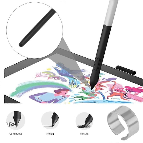 10 kpl Vaihtokärkikynän kärkiä Bamboo Intuos -kynille CTL460, CTH460, CTH461, CTH661, CTH-480