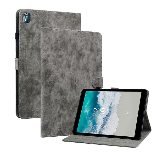 Til Nokia T10 Tiger Mønster PU Tablet Cover