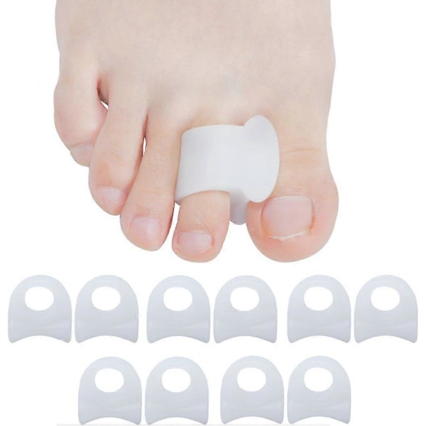 [10x] Tåseparator, Tåseparatorer Ortos för Överlappande Tår, Hallux Valgus, Hammartå 12