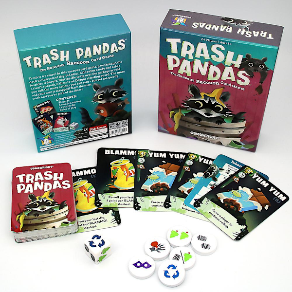 Trash Pandas - Det Ljudliga Vargspels-Kortspelet - Familjevänligt Partyspel För Åldrar 8+ 2-4 Spelare Vuxna Barn Miniatyrspel Presenter