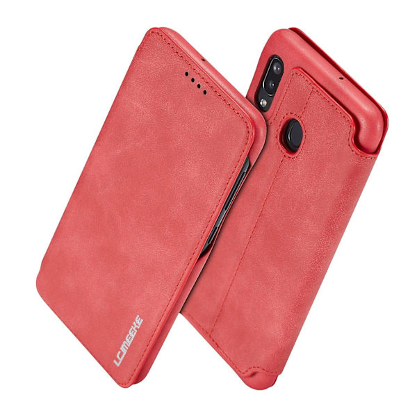 LC.IMEEKE Retro Stil Läder Telefonfodral med Kortfack för Samsung Galaxy A20e