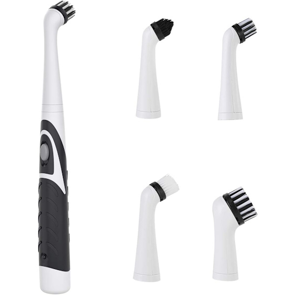 Elektrisk rengøringsbørste - Vibrationskraftvask Rengøringsværktøj Sonic Brush Home (Sort)
