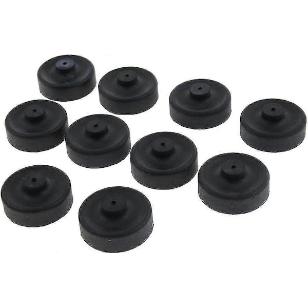 10 stk Gummikoppdeler Membran Luftpumpe For Akvarium Fiskepumpe Erstatning, Svart, 2
