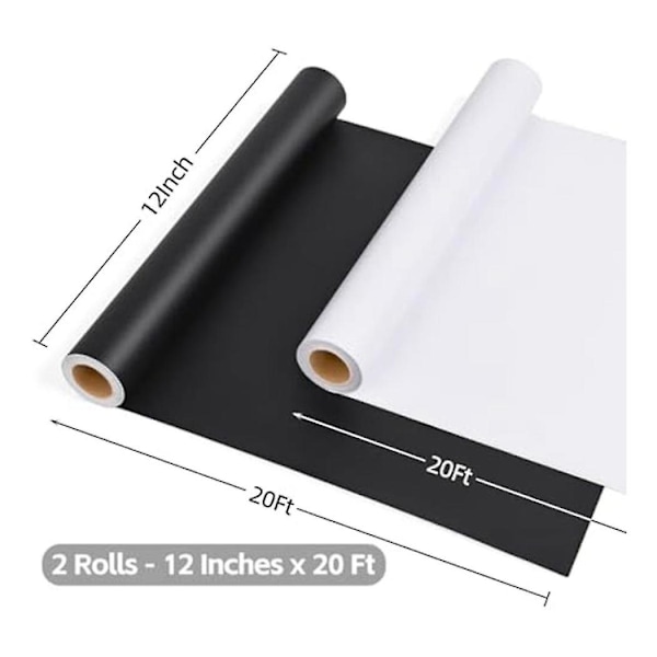 Matta musta ja valkoinen itseliimautuva vinyyli, sopii kaikille leikkureille, kohokuviointiin