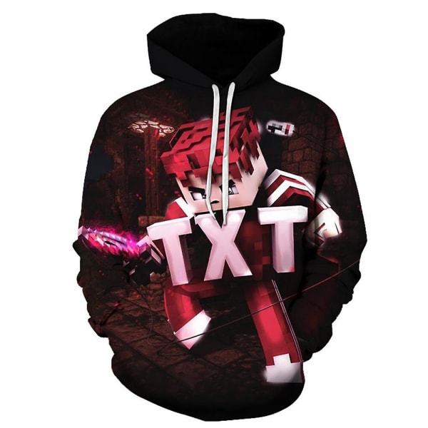 5-10 år Barn Pojkar Flickor Roblox Gaming Sport Hoodies Sweatshirt Huvtröja Toppar Gåvor B 8-9 Years