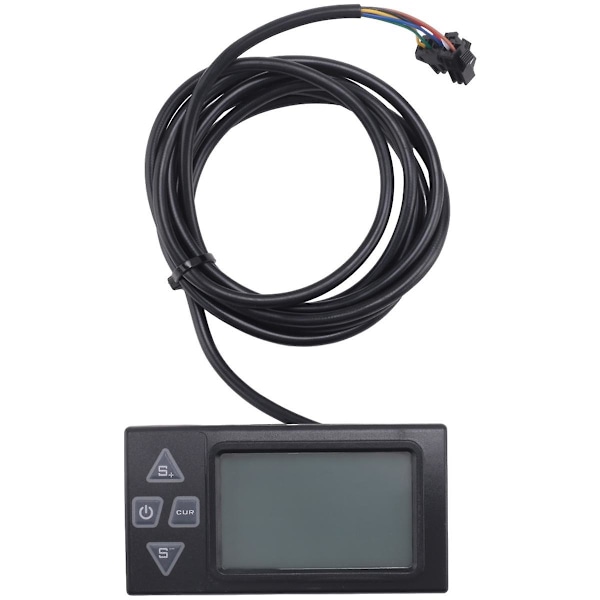 S861 LCD Ebike-display med SM-kontakt för elcykel BLDC-styrenhet kontrollpanel svart 24V-36V