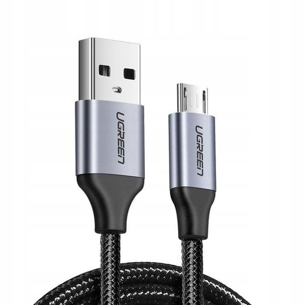 UGREEN QC 3.0 2.4A USB til Micro USB-kabel 1m Svart