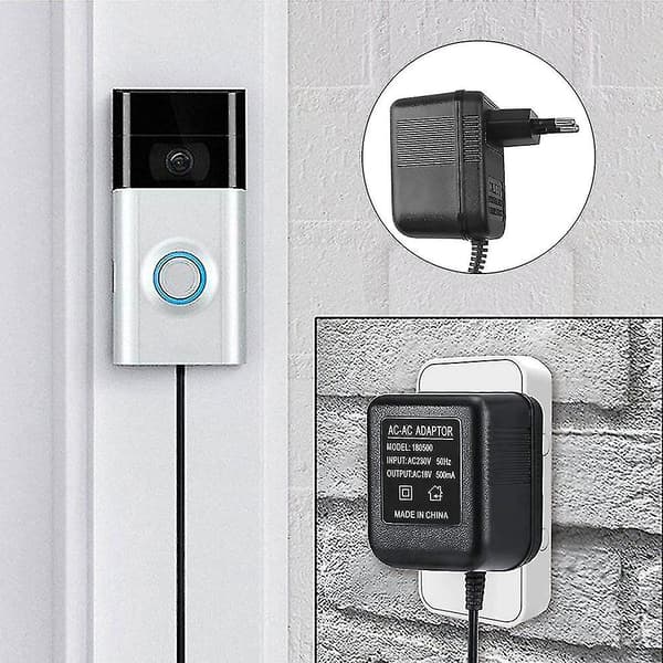 18v 500ma Strømforsynings Batterilader til Ring Dørklokke EU Stik