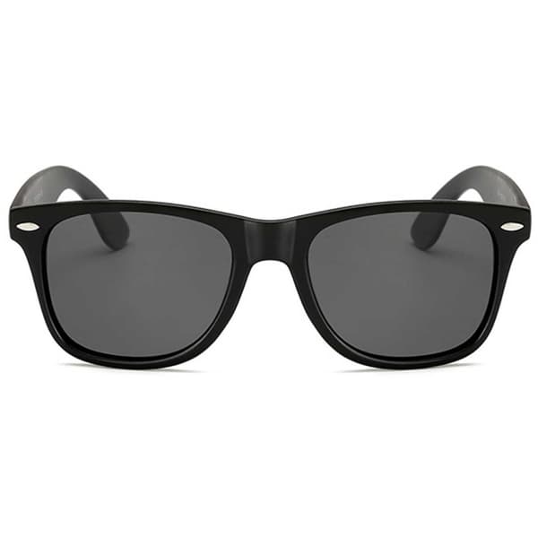Retro Wayfarer Solbriller Mat Sort