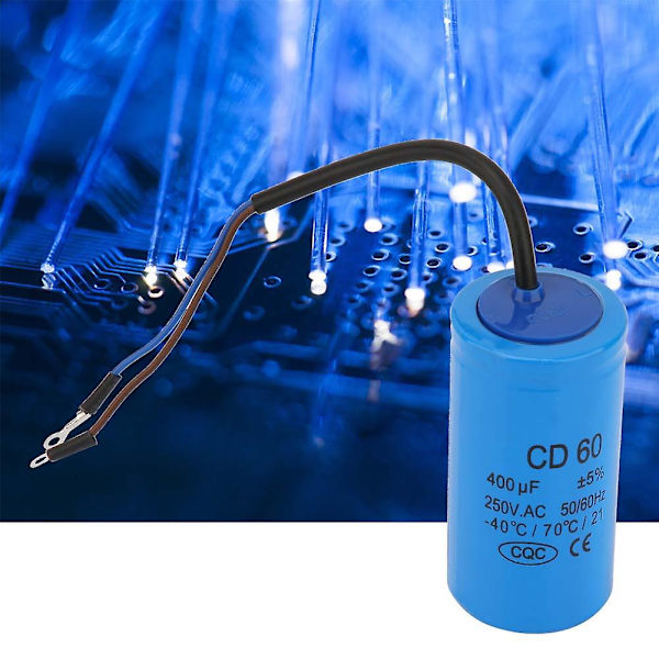 Cd60 Startkondensator med ledning 250v AC 400uf 50/60hz for motor luftkompressor LANG