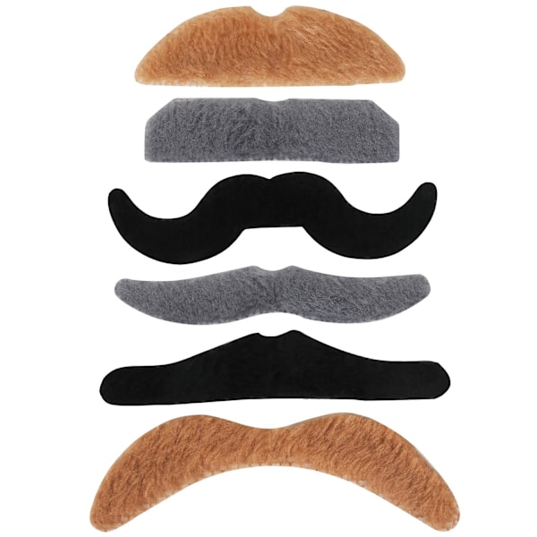 TRIXES 6 Selvklæbende Assorterede Falske Overmuser Sæt Kostume