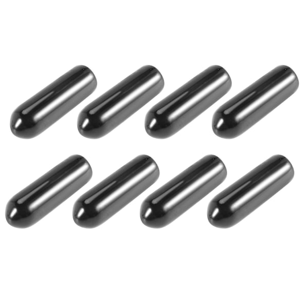 100 st Gummiändkåpor 4mm ID PVC Runda Rör Bultkåpa Skydd Skruvgängsskydd Svart-D10