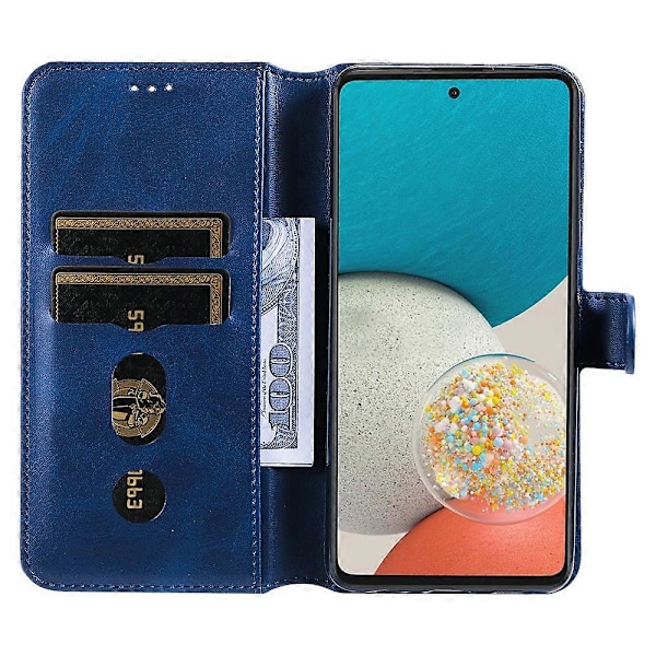 Kalvtextur Läderfodral för Galaxy A53 5G För Samsung Galaxy A53 5G