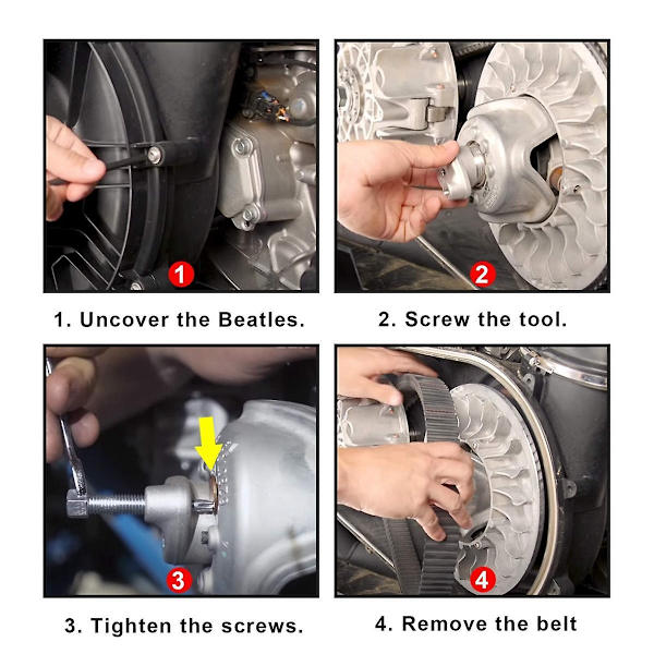 Kytkimen irrotustyökalu CVT-vetohihnan vaihtoon Can Am X3 Turboon 708200720 529000088