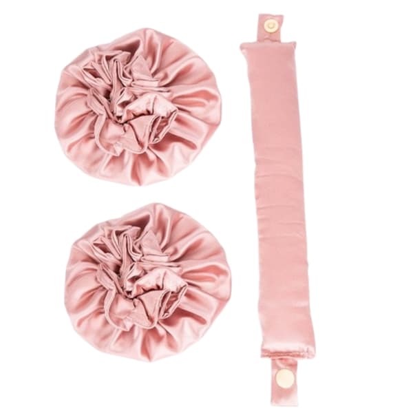 Hårbånd i silke, 1-sett rosa
