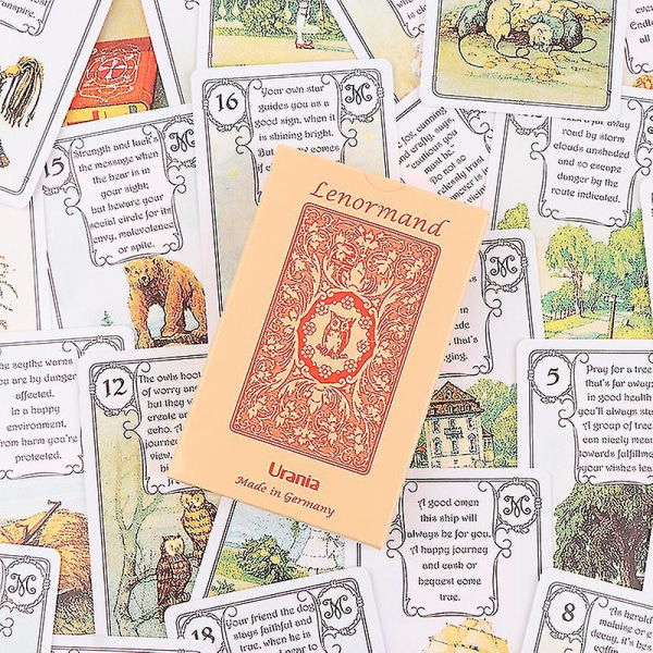 Lenormand Urania Oraklekort Tarot Spådom Divinasjon Deck Selskapsbrett Spill  puslespill, selskapsspill