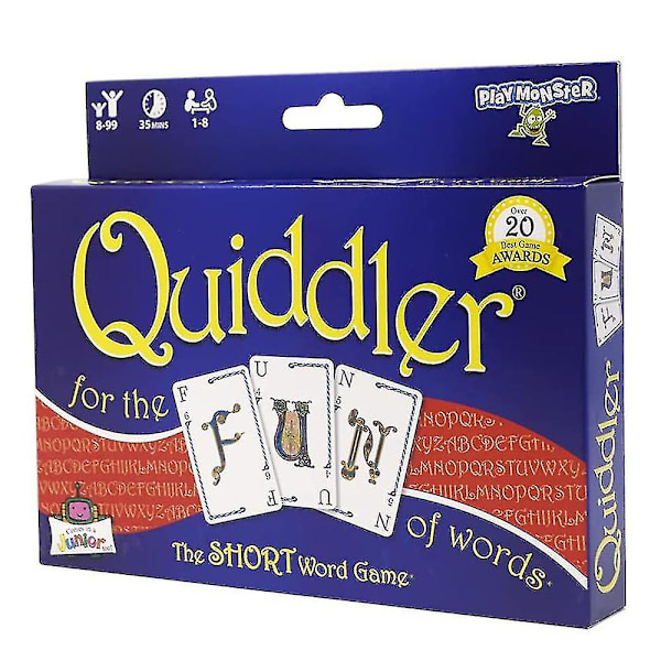 Quiddler Brettspill for hjemmefest Voksen Familie Spillekort Spill Gaver puslespill spill, fest spill