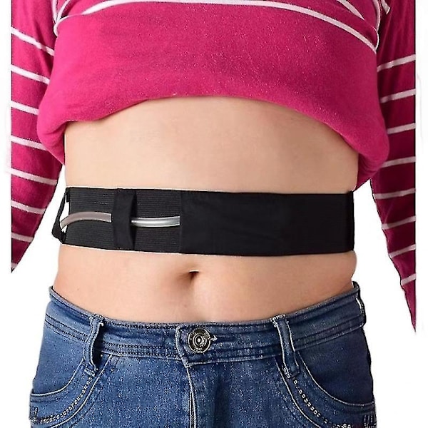 Peritoneal Dialysebelte, G/PEG-rørholder, Pustende Justerbar Kateter Mageband, Bruk Til Kateterbeskyttelse, Stor