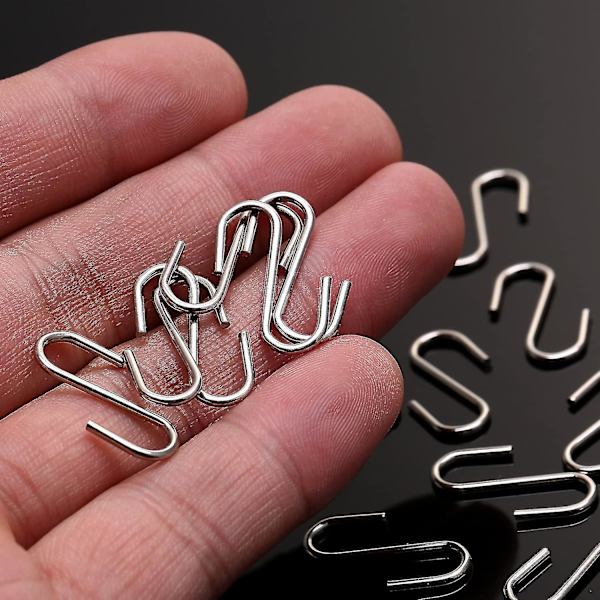 150 stk. Mini S-kroge, metal S-formede kroge, ophæng - mxbc