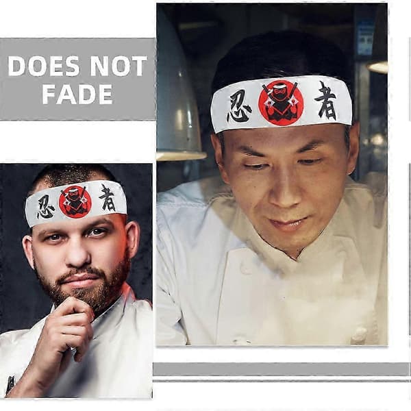 4 stk. Karate Hodebånd Hodebånd Karate Hodebånd Japansk Hodebånd Kokk Hodebånd