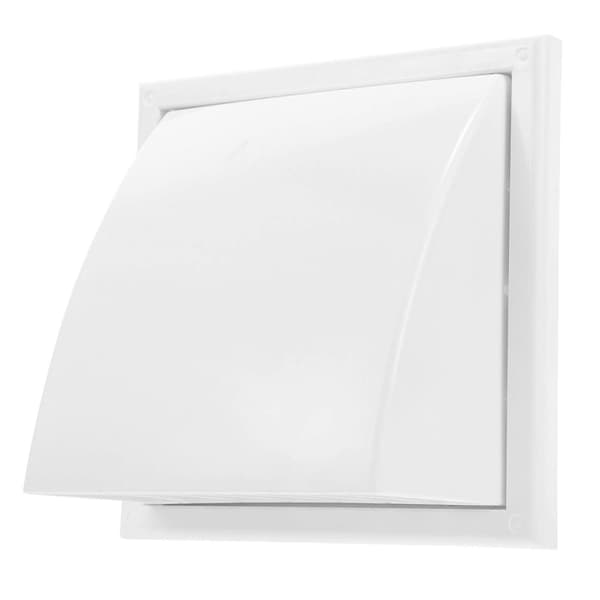 Ventilationsgaller Utomhus Luftventilationsgaller Lutande Yta 18.50X18.50X12.50CM Vit 1Set