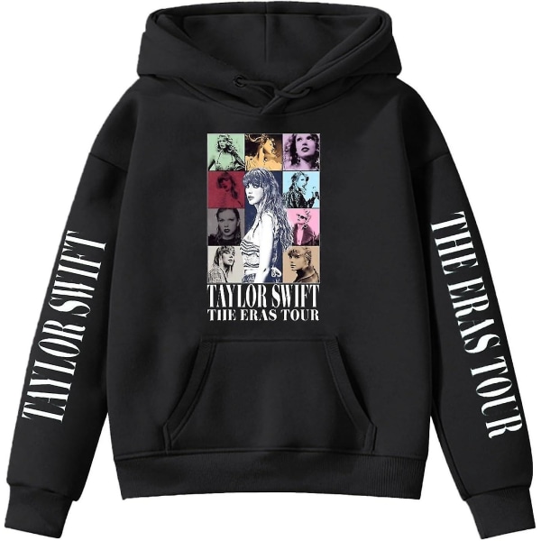 Girls Hoodies 1989 Casual Taylor Sweatshirt Kids Boys Swifts Pullover Hooded Concert Outfit For 4-14 Years 04 gray 13 to 14 Years