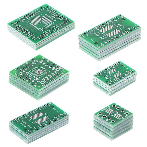 30 st PCB-kort Kit SMD till DIP Adapter Konverterare FQFP32-100 QFN48 SOP8 16 24 28