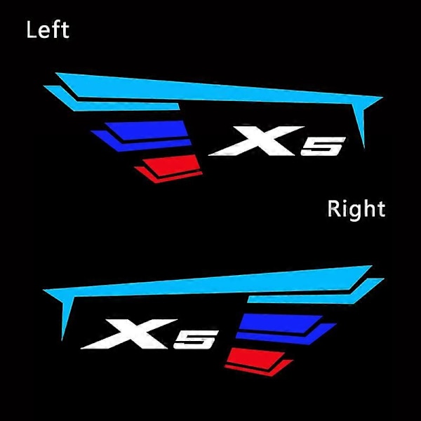 2 stk./sæt Bildør Velkomstlys LED til E53 E70 F15 G05 X5 Logo HD Projektor Skyggelampe Logo Auto Udvendigt Tilbehør