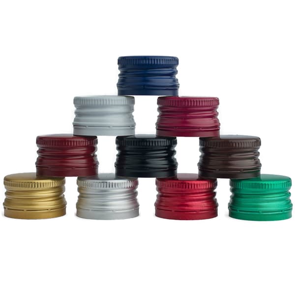 100x Kapsler til 28mm SORTE kapsler 28x18mm