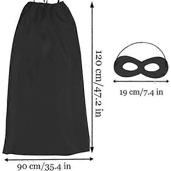 Voksen Superhelt Kapper og Masker - Halloween Kostymer Voksen Kappe Superhelt Festkapper
