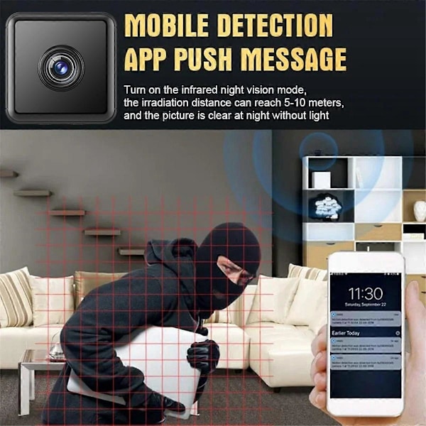 Ny HD 1080P X9 Mini Kamera Hem Trådlös Wifi Kameror Utomhus Uppgraderad Rörelsedetektering Natt Visi