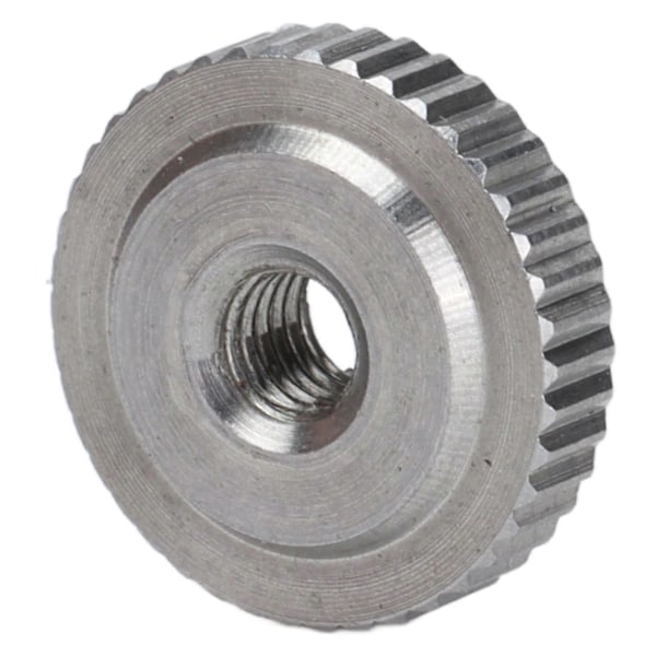 10 STK M3/M4/M5/M6 Flat Riflet Mutter 304 Rustfritt Stål Riflet Flat Hode Gjennomgående Hull Håndstrammingsmutter [M4]