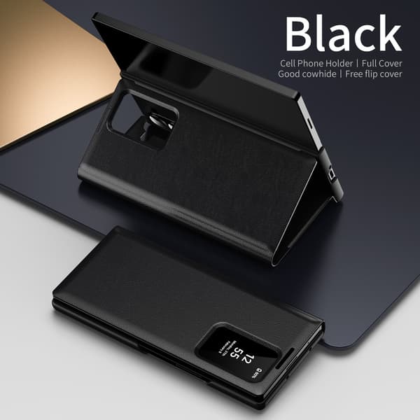Clear View Cover til Galaxy SM-Z Fold7 - Sort