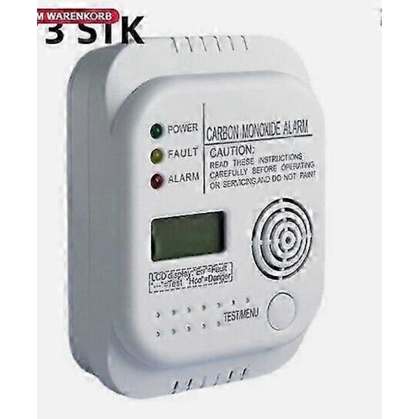 CO-ilmaisin hiilimonoksidi-ilmaisin kaasunilmaisin varoitusilmaisin hiilimonoksidi-ilmaisin LCD