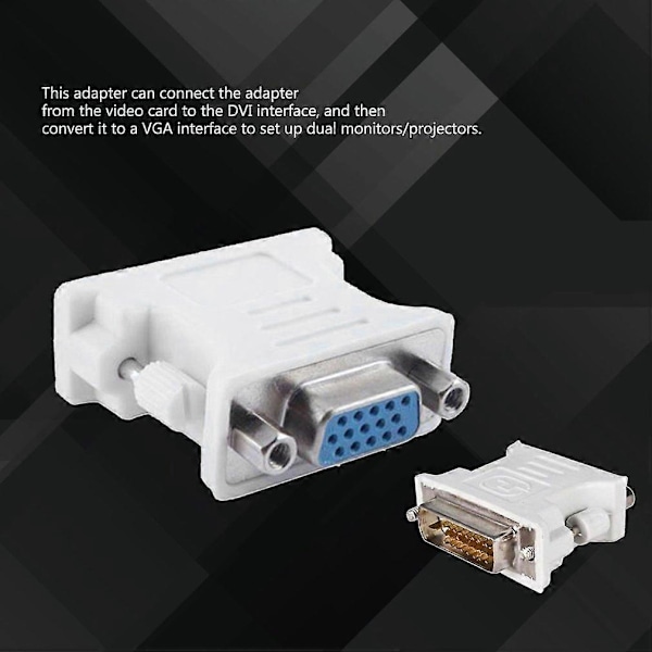DVI-D Han till VGA Hon Adapterkonverterare VGA till DVI/24+5-stifts Han till VGA Hon Adapterkonverterare