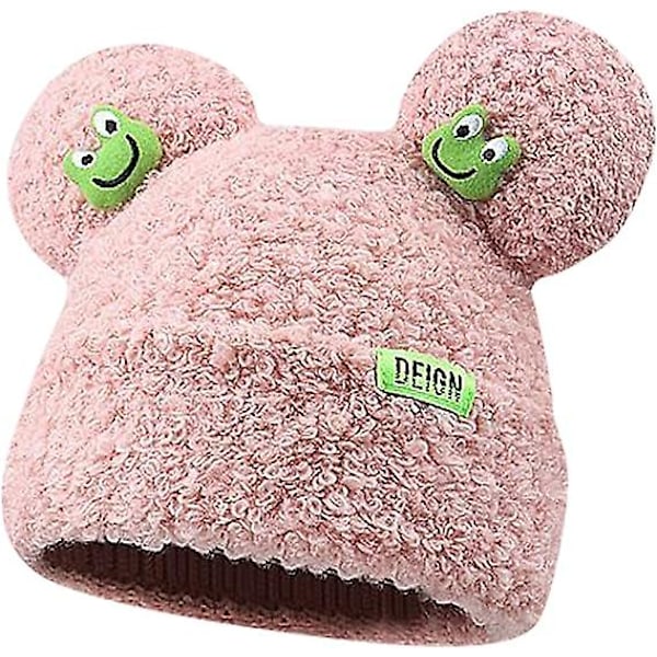 Womens Winter Beanies Cute Woollike Knitted Frog Hat Women Lady Girl Crochet Sheep Christmas Hats