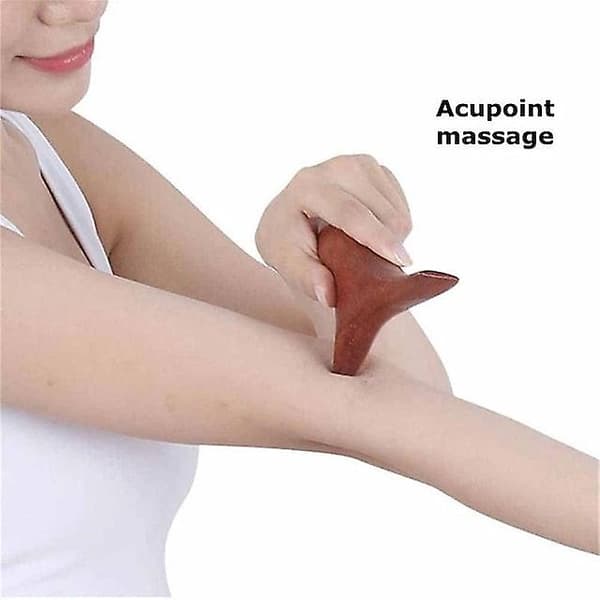 1 stk Træ Trigger Point Massage Gua Sha Værktøjer, Professionelle Lymfedrænage Værktøjer, Træterapi Ma