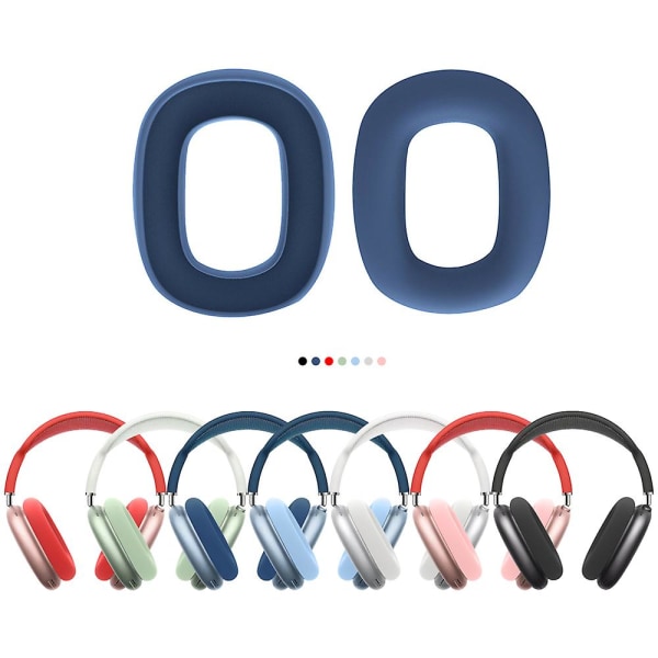För Airpods Max utbyte av silikon öronkuddar Kuddfodral Cover Öronkuddar Hörselkåpa Case ärm Headsettillbehör A-white