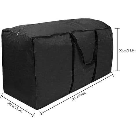 Lett oppbevaringspose for hagemøbelputer, 122 x 39 x 55 cm grønn