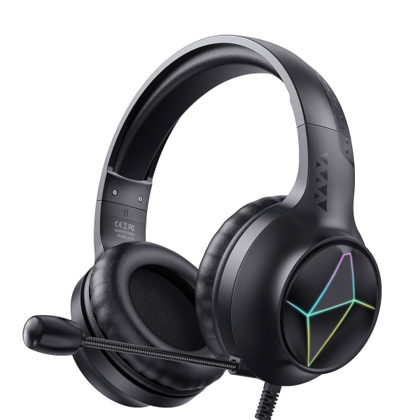 RGB Färgglad Gaming Headset Hörlurar Premium Omnidirektionell Mikrofon