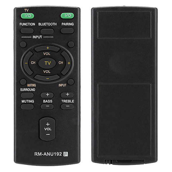 -anu192 Bluetooth-högtalarfjärrkontroll för Sound Bar Sact60bt -wct60 Sswct60 Ht-ct60bt Htct60bt Sa-ct60bt
