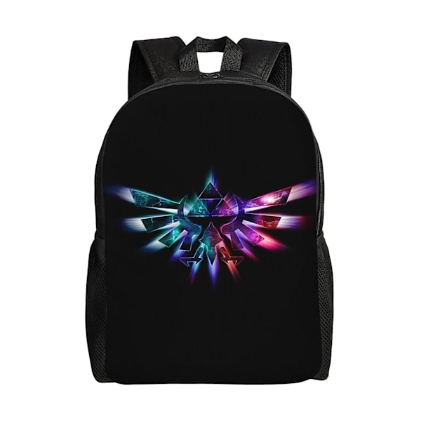 c50 The Legend Of Zelda Logo Ryggsäck Lätt Basic Unisex Daglig Ryggsäck Skola Ryggsäck Väska Resväska För Vuxna Tonåringar Barn deat50