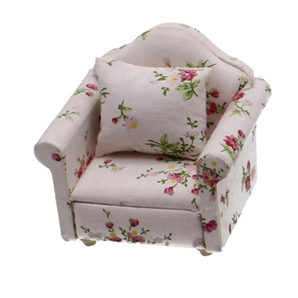 Sofa Dukkehus Miniature Møbler Lænestol