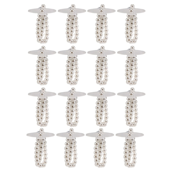 16 stk Elastiske Perle Håndleds-Corsage Tilbehør Bryllup Håndleds DIY Dekoration Til Bryllup Strandfest