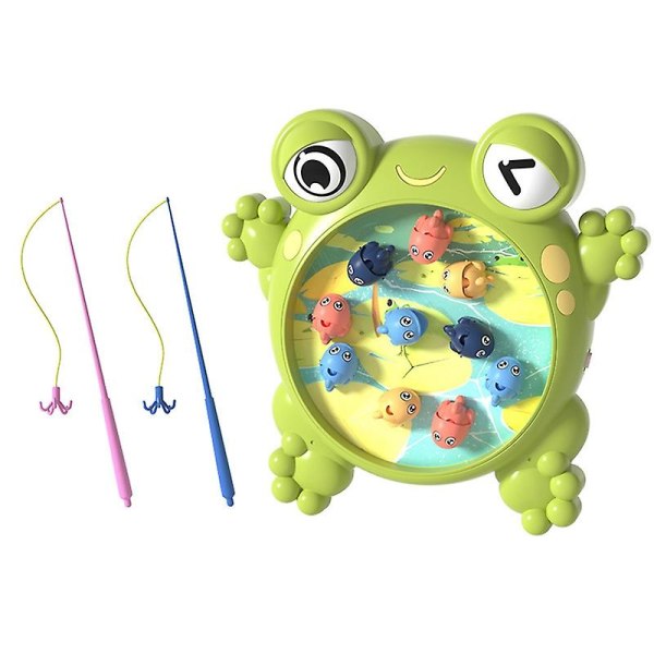 1 set Baby fiskeleksak Kreativ form Förtjusande utseende Plast Baby inomhus fiskeleksak med fiskespö Set till barn